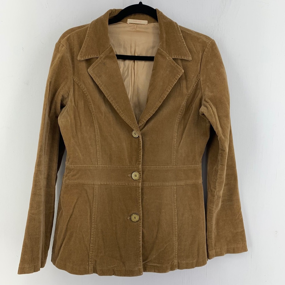 Vtg Y2K Forever 21 Corduroy Blazer Jacket Small Dark Academia Retro Preppy Fall